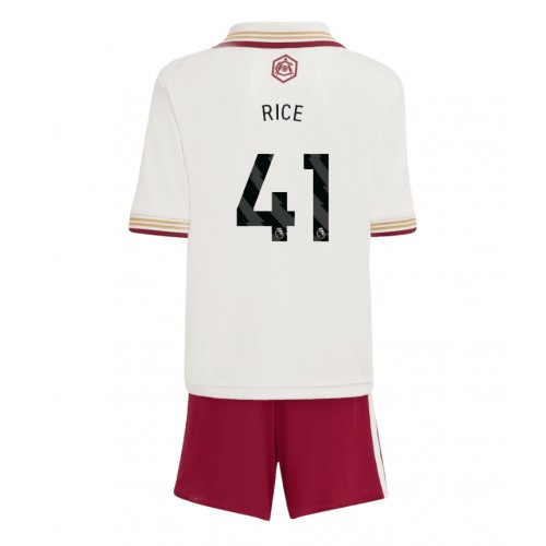 Dres Arsenal Declan Rice #41 Rezervni za djecu 2025-26 Kratak Rukav (+ kratke hlače)